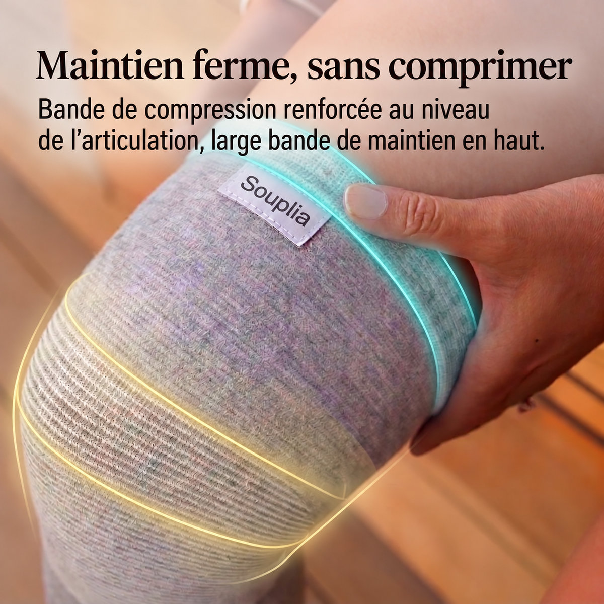 Genouillères en bambou – Vos genoux soutenus toute la journée (la paire)