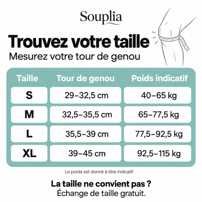 Genouillères en bambou – Vos genoux soutenus toute la journée (la paire)